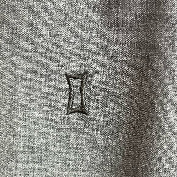 Kit and Ace Stardust Overalls Black Gray Silk Wool Wide Leg Jumpsuit 8 - Picture 9 of 12